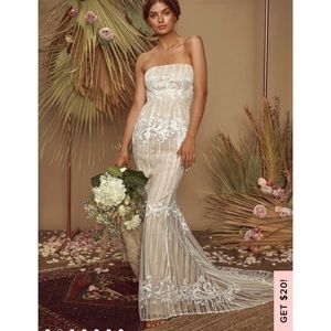 Lulu’s Exclusive Ever Thine White Lace Maxi Dress